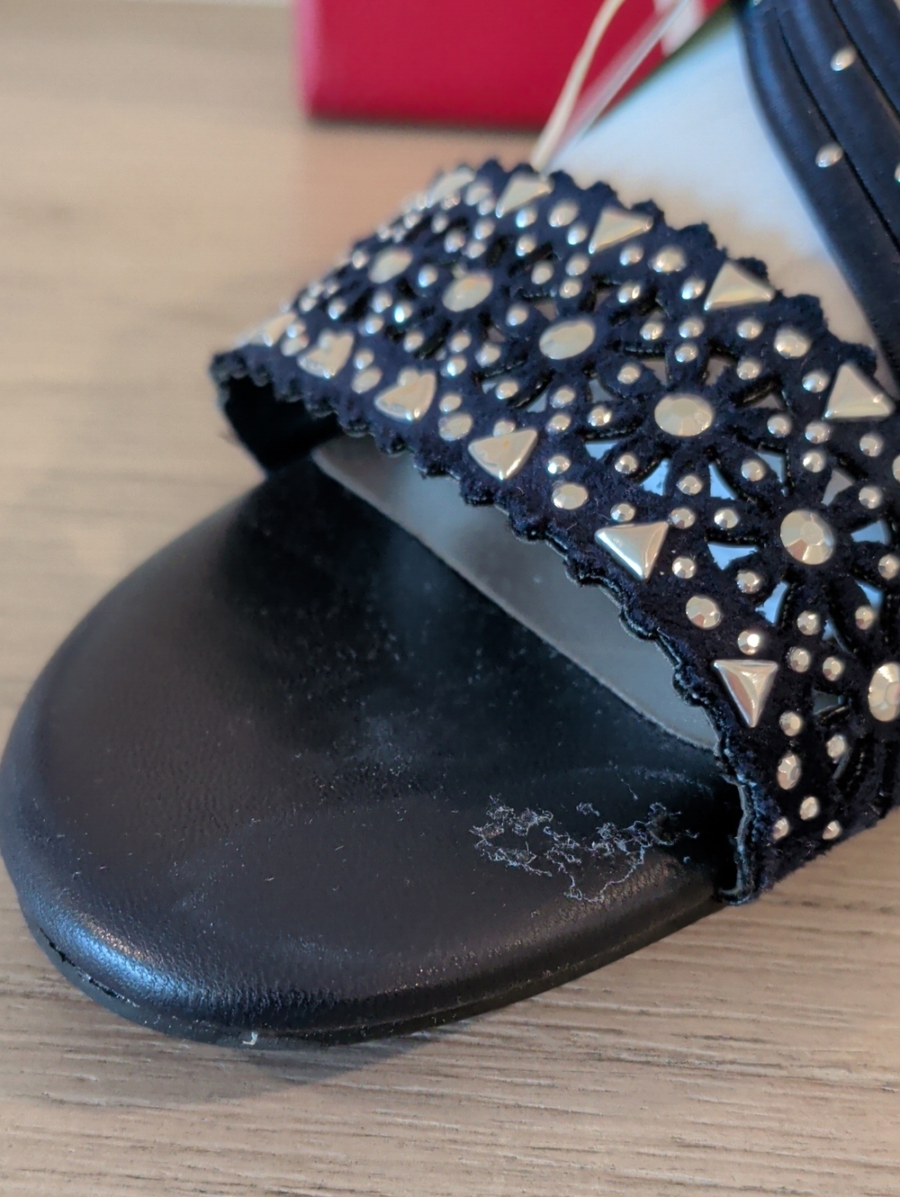 IMPO NWT Sandals 8.5 BlueSilver Studs - Picture 4 of 6